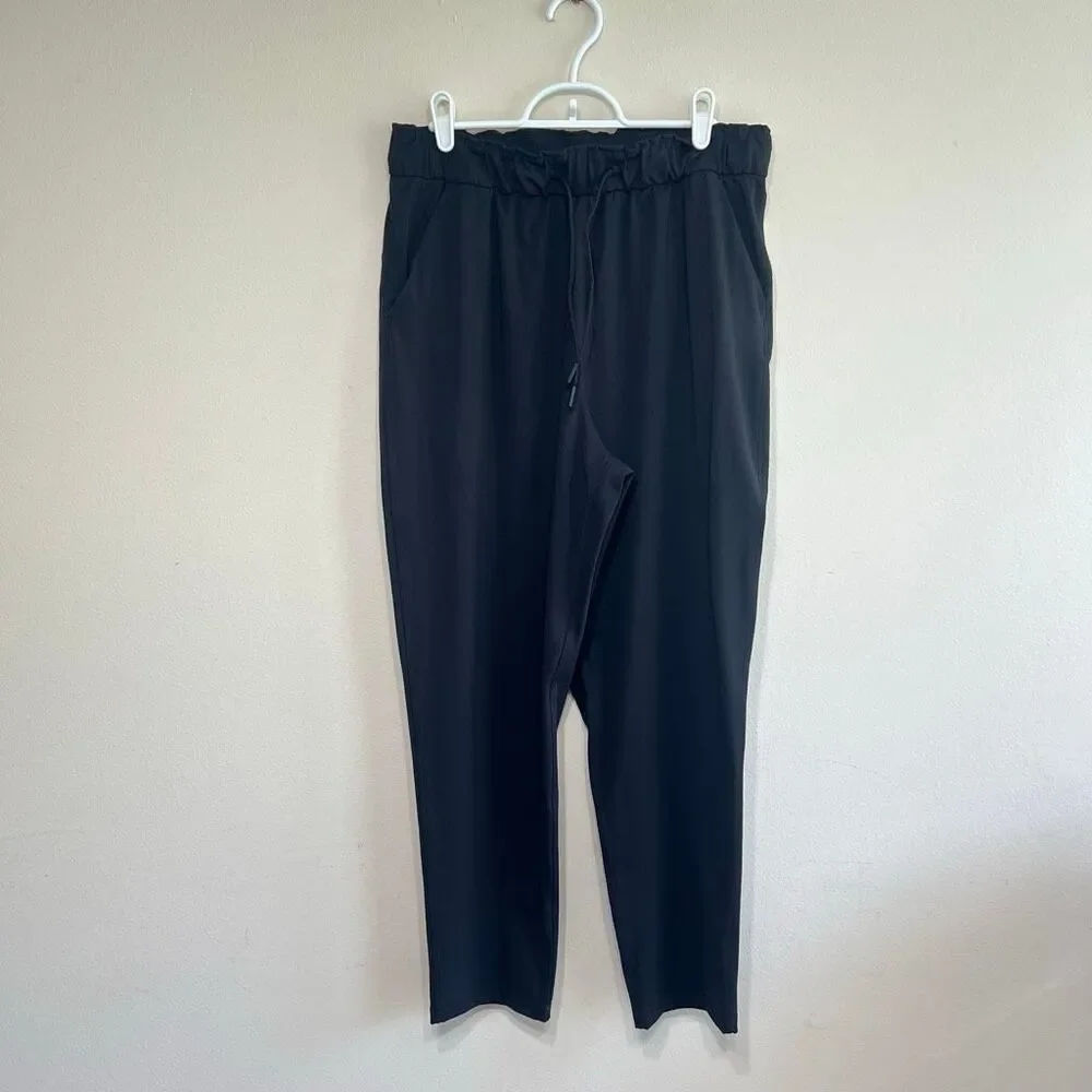 Lululemon Keep It Moving Black Pants High Rise 10 Women